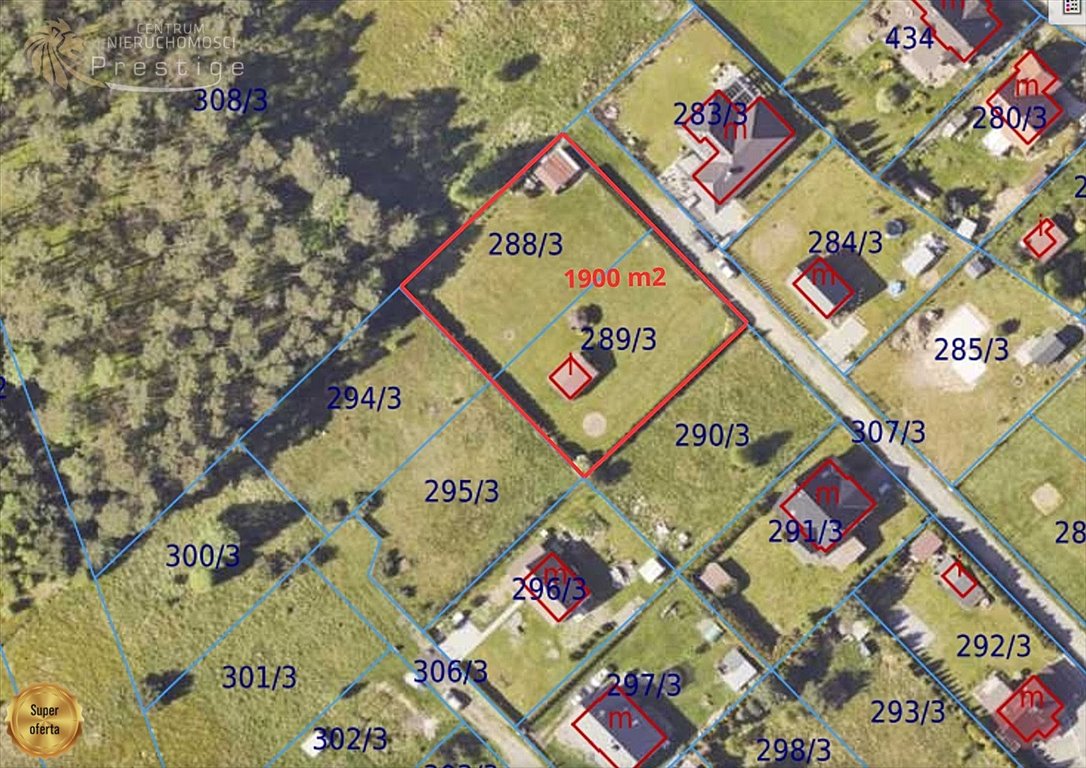 Działka 1900 m² w otoczeniu lasów – idealna na wymarzony dom Mikołeska  1 900m2 Foto 1
