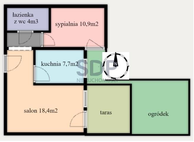 Mieszkanie dwupokojowe na sprzedaż Wrocław, Krzyki, Księże Wielkie, Opolska  48m2 Foto 2