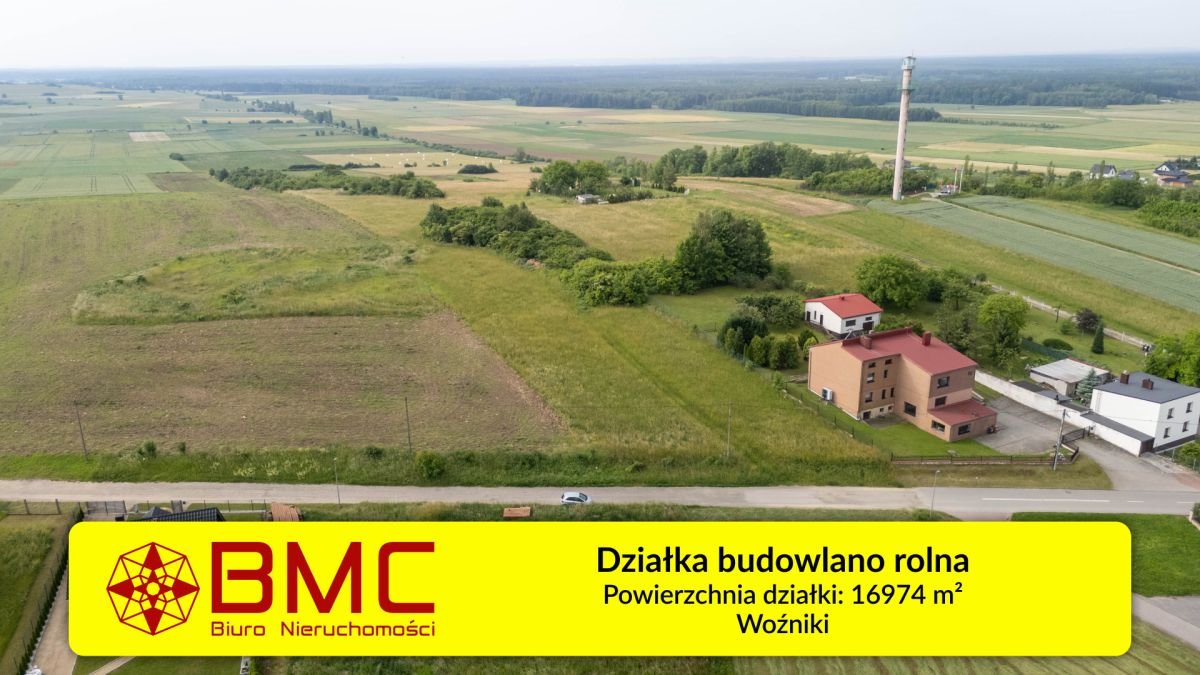 Sprzedam działkę 16 974 m² pod dom i inwestycję w Woźnikach Woźniki, Krzyżowa  16 974m2 Foto 1