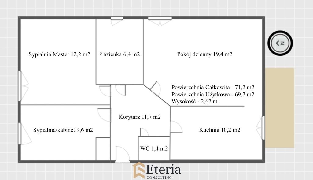 Mieszkanie trzypokojowe na sprzedaż Warszawa, Mokotów, Wróbla  70m2 Foto 13