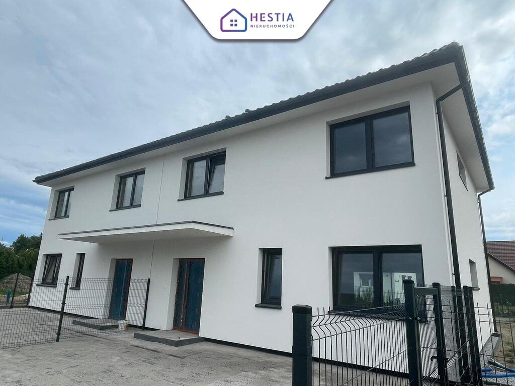 Nowoczesny dom 133m2 z ogródkiem i 2 miejscami parkingowymi Dobra, Frezjowa  133m2 Foto 1