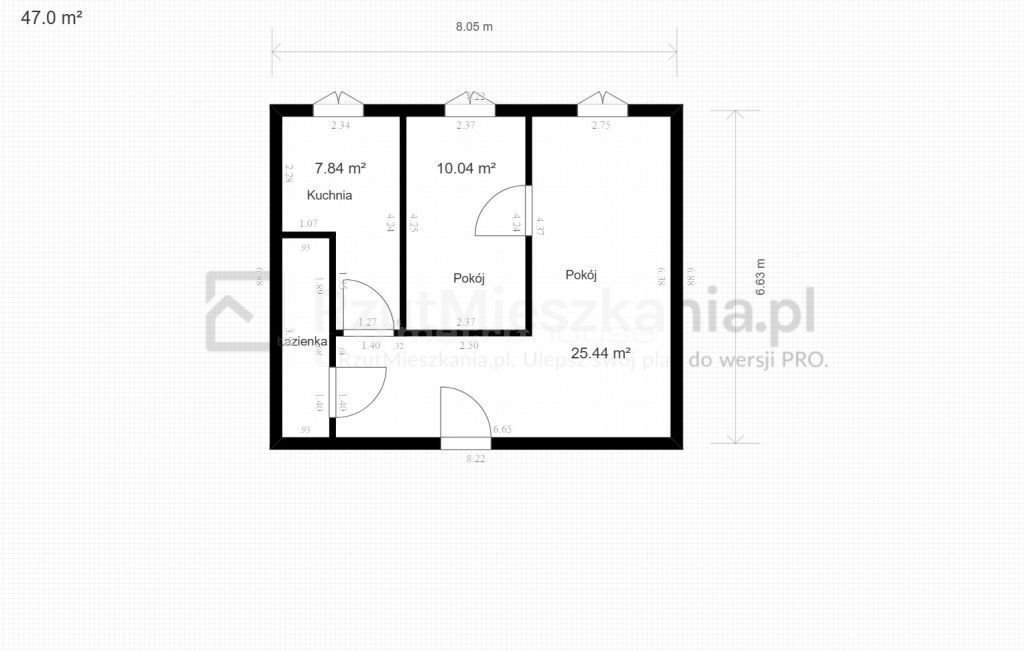 Mieszkanie dwupokojowe na sprzedaż Łódź, Bałuty, Zielna  47m2 Foto 2