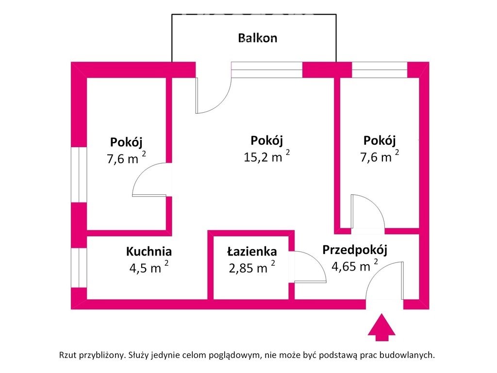 Mieszkanie trzypokojowe na sprzedaż Olsztyn, Śródmieście, Grunwaldzka  48m2 Foto 1