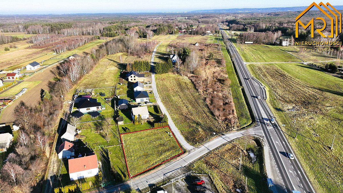 Działka budowlana 1025 m² z mediami, blisko Tarnowa Pogórska Wola  1 025m2 Foto 1