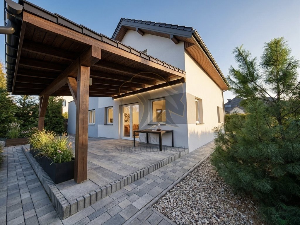 Nowoczesny 175 m2 dom z minimalistycznym designem i lasem Łódź, Widzew, Sosnowe Wzgórze  175m2 Foto 1