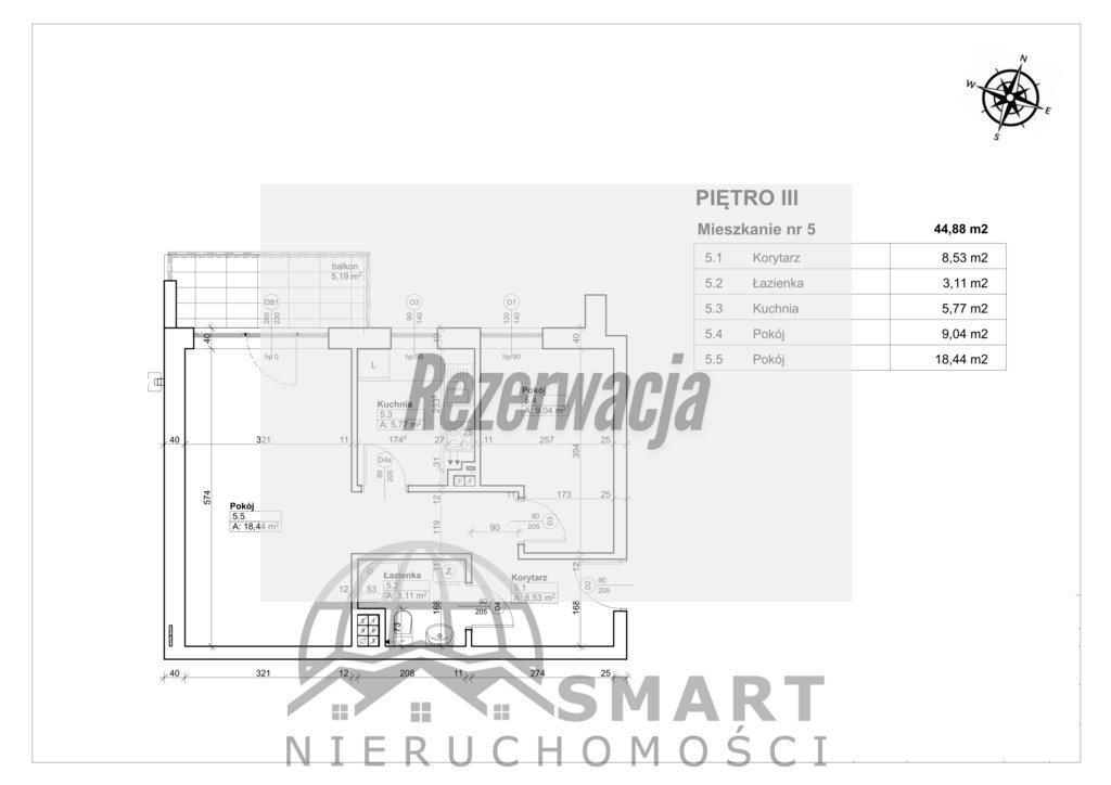 Mieszkanie dwupokojowe na sprzedaż Łódź, Płocka 4  45m2 Foto 1