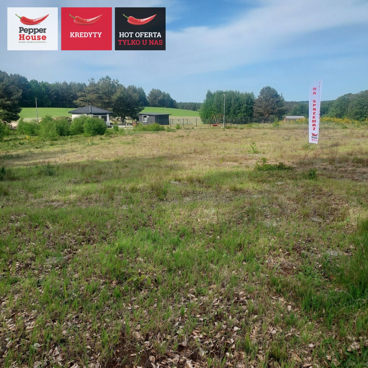 Zapraszam do zakupu działki 2075 m² z projektem domu w Bodziszkach Strzebielino, Zagrodowa  2 075m2 Foto 1
