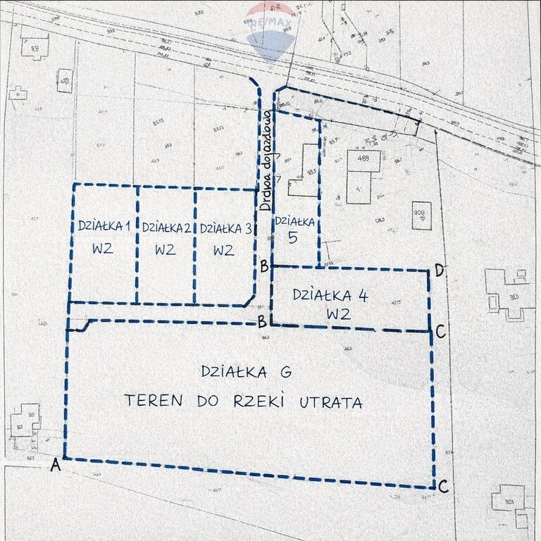 Działka 46 021 m² z budynkiem pod wynajem i WZ na 6 domów Podkampinos  46 021m2 Foto 1