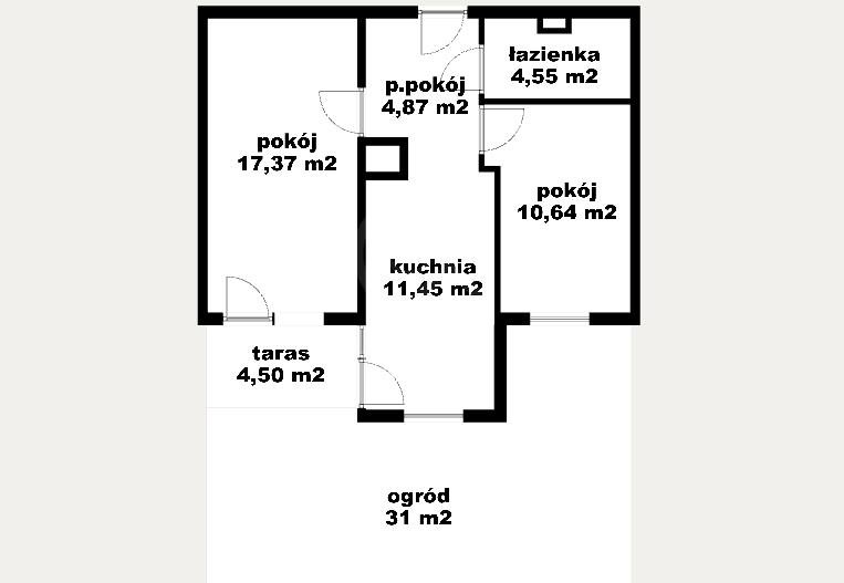 Mieszkanie dwupokojowe na sprzedaż Wrocław, Wrocław-Krzyki, Gaj, Kłodzka  49m2 Foto 12