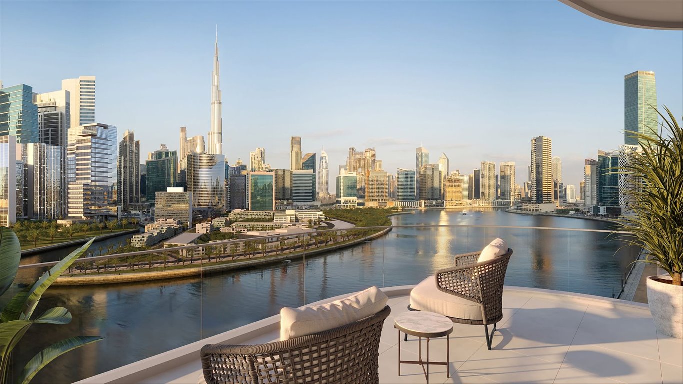 Luksusowe 2-pokojowe z widokiem na kanał i Burj Khalifa Zjednoczone Emiraty Arabskie, Business Bay, Business Bay, Business Bay, Dubaj  125m2 Foto 1