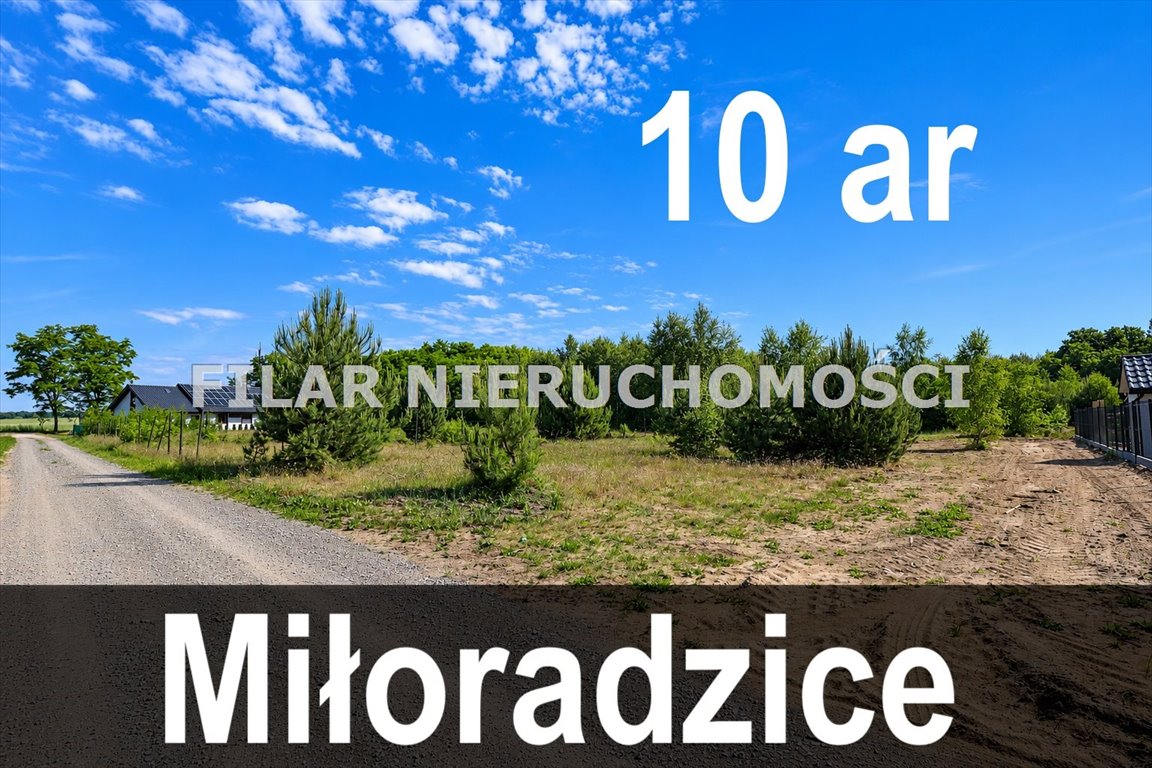 Działka pod dom w otoczeniu zieleni, 10 ar, Miłoradzice Miłoradzice  1 000m2 Foto 1