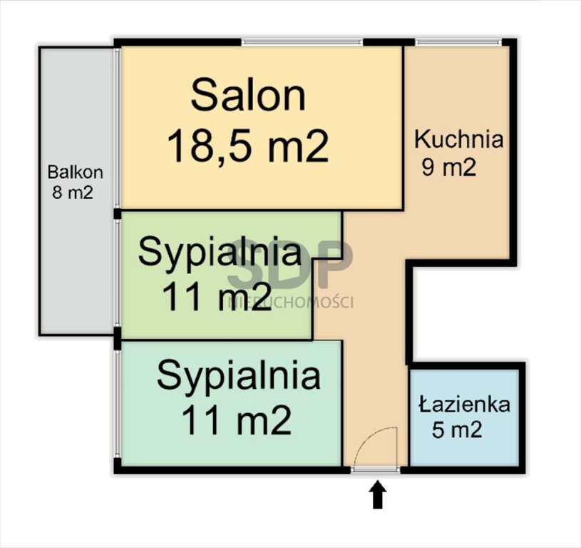 Mieszkanie trzypokojowe na sprzedaż Wrocław, Fabryczna, Nowy Dwór, Chociebuska  58m2 Foto 4