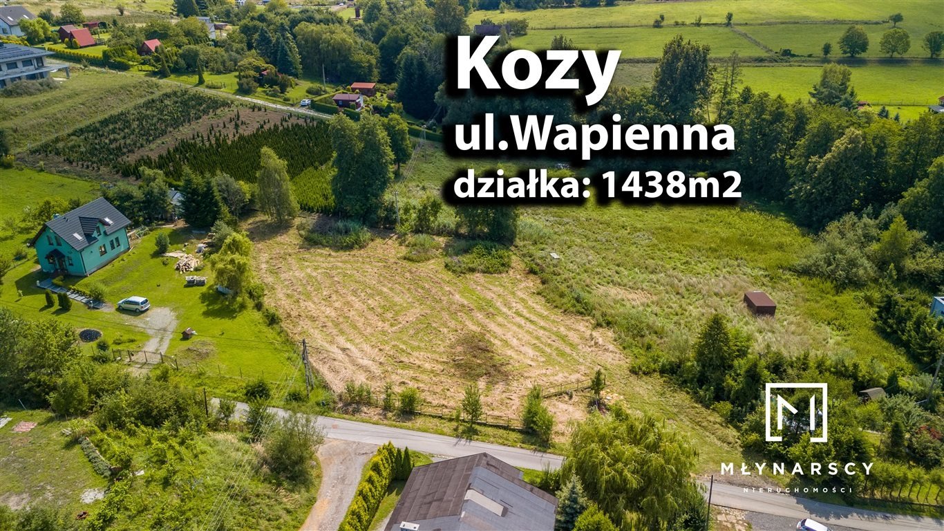 Działka budowlana na sprzedaż kozy, kozy  1 438m2 Foto 2