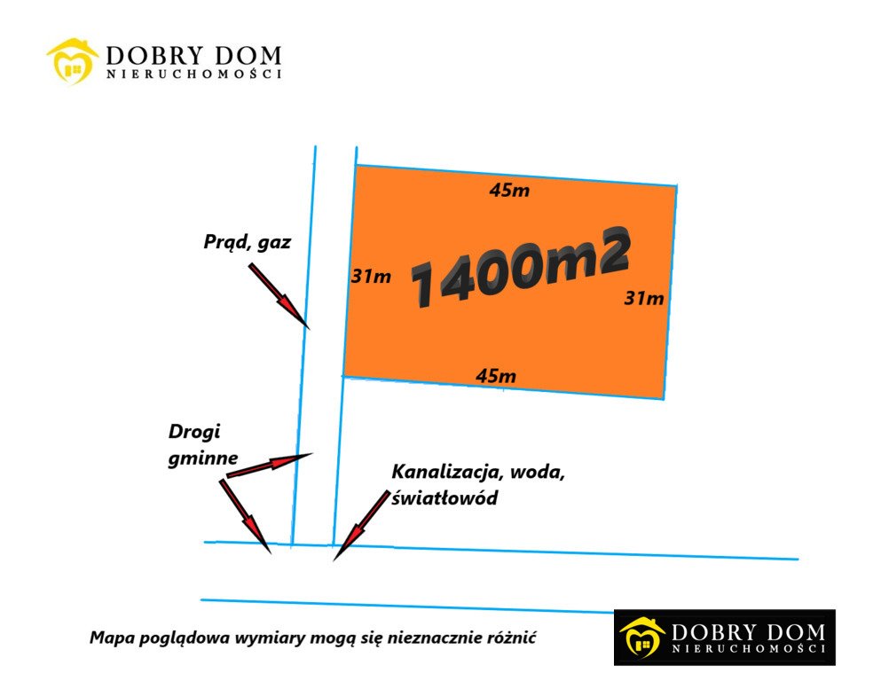 Działka 1400 m² z mediami, spokojna okolica, nowa zabudowa Zaścianki  1 400m2 Foto 1