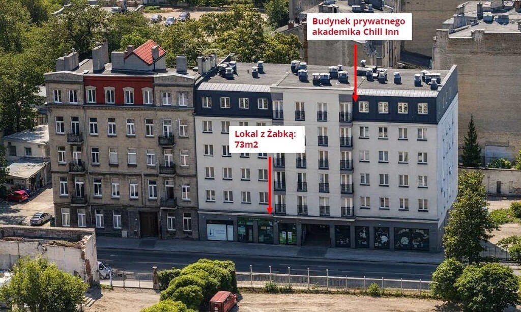 Lokal usługowy z najmem Żabka, duża witryna, 73 m² Łódź, Śródmieście, 6 Sierpnia  73m2 Foto 1