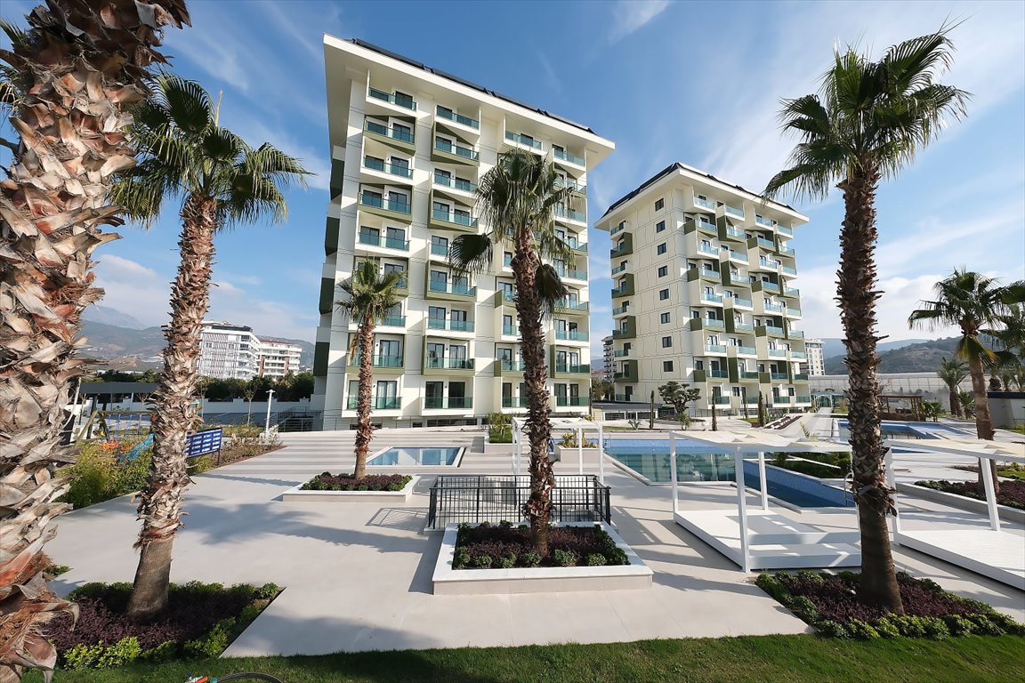 Nowoczesny 114 m² apartament z basenem i widokiem na morze Turcja, Alanya, Demirtaş, Alanya, Antalya  114m2 Foto 1