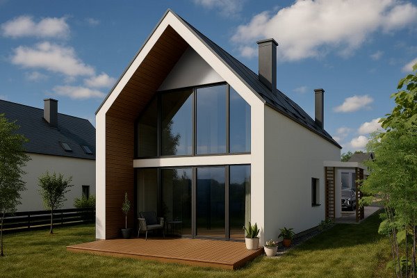 Nowoczesny energooszczędny dom 118m² w Lisewcu, blisko Gdańska Lisewiec  118m2 Foto 1