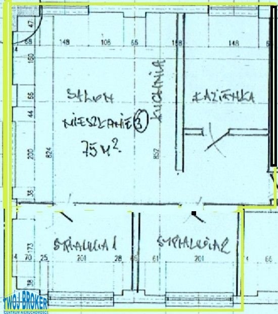 Mieszkanie trzypokojowe na wynajem Pszczółki  75m2 Foto 1