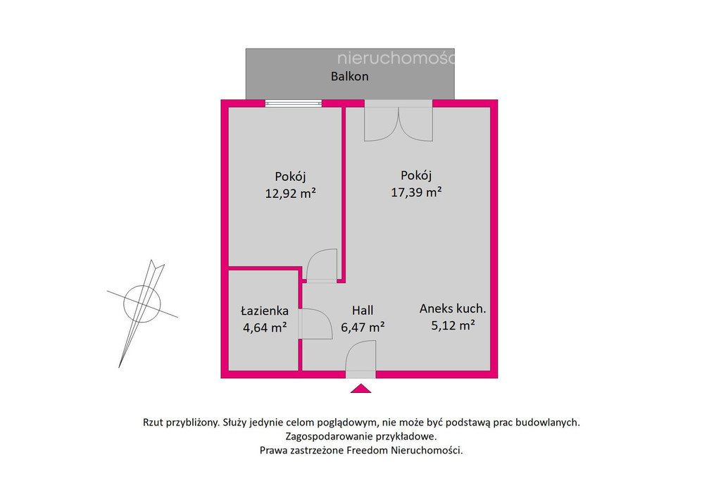 Mieszkanie dwupokojowe na sprzedaż Warszawa, Białołęka, Tarchomin, Myśliborska  47m2 Foto 11