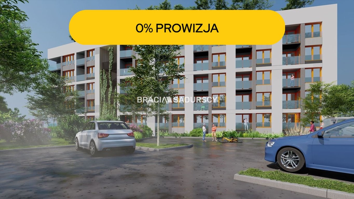 Zapraszam do obejrzenia nowoczesnego 39 m² z zielenią i smart home Kraków, Krowodrza, Łobzów, Czyżewskiego  39m2 Foto 1