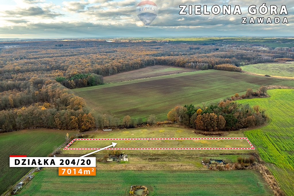 Działka rolna na sprzedaż Zielona Góra, Zawada  7 014m2 Foto 16