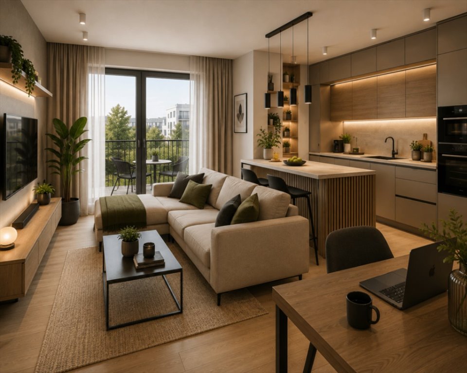Polecam nowoczesne 2-pokojowe mieszkanie 43 m² z balkonem na Szczepinie Wrocław, Szczepin, Góralska  43m2 Foto 1