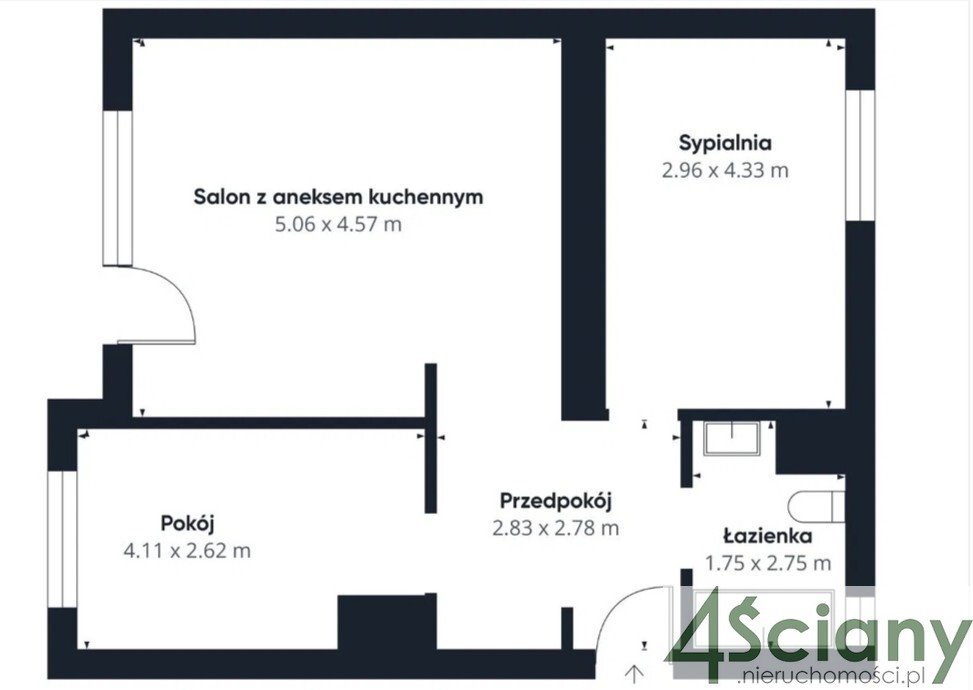 Mieszkanie trzypokojowe na sprzedaż Warszawa, Ursynów, Wilhelma Konrada Roentgena  58m2 Foto 11