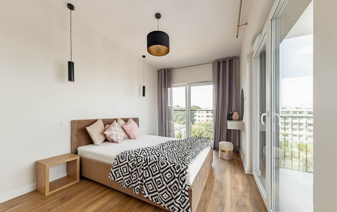Dwupoziomowy apartament z tarasami i widokiem na zieleń polecam Warszawa, Białołęka, Aluzyjna  96m2 Foto 1