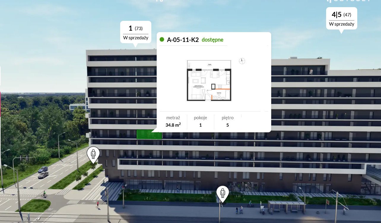 Do sprzedania przestronne mieszkanie 34,80 m² z loggią w nowoczesnej inwestycji Wrocław, Fabryczna, Żerniki  35m2 Foto 1