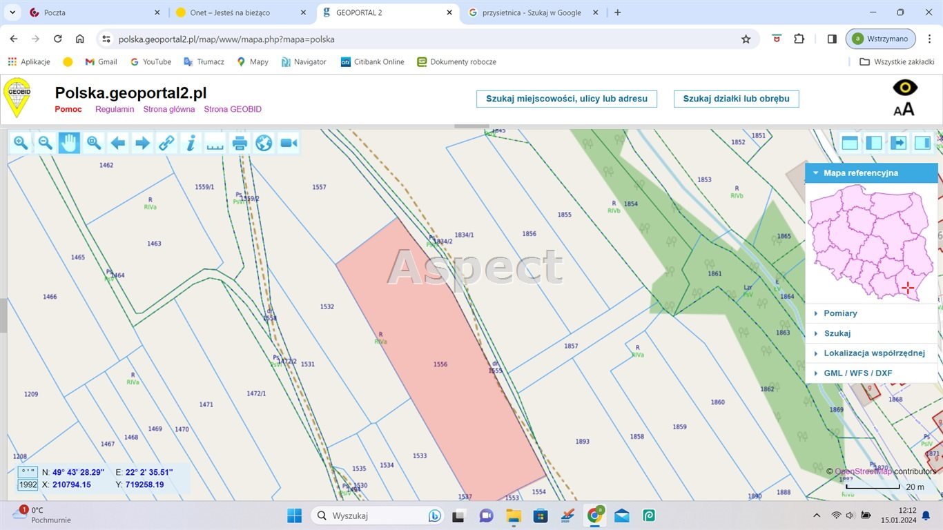 Działka budowlana na sprzedaż Brzozów, Przysietnica  1 200m2 Foto 1