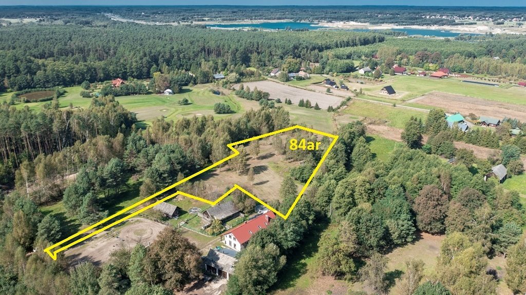 Działka 8,4 ha z warunkami zabudowy i wodą Krzywa  8 400m2 Foto 1