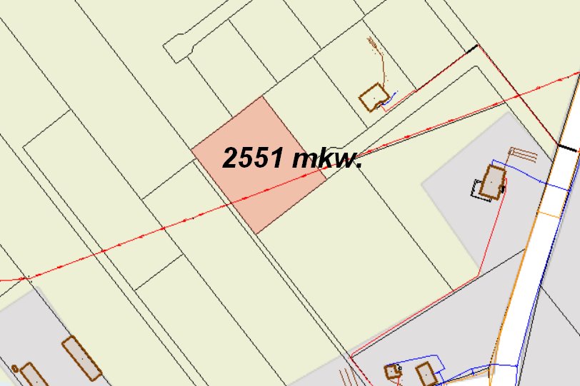 Działka 2551 m² pod zabudowę w Lubczynie (blisko Gorzowa) Lubczyno  2 551m2 Foto 1