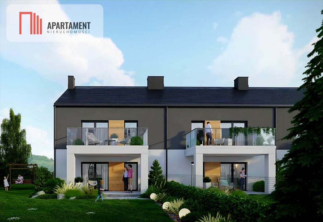 Polecam nowoczesny bliźniak z ogrodem i poddaszem, stan deweloperski Środa Śląska, Kolejowa  64m2 Foto 1