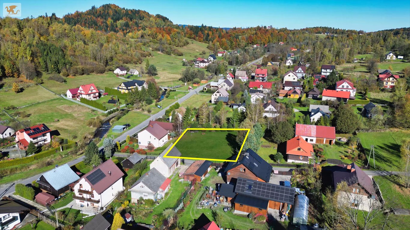 Działka 1300 m2 pod dom w Koszarawie – spokojna okolica Koszarawa  1 300m2 Foto 1
