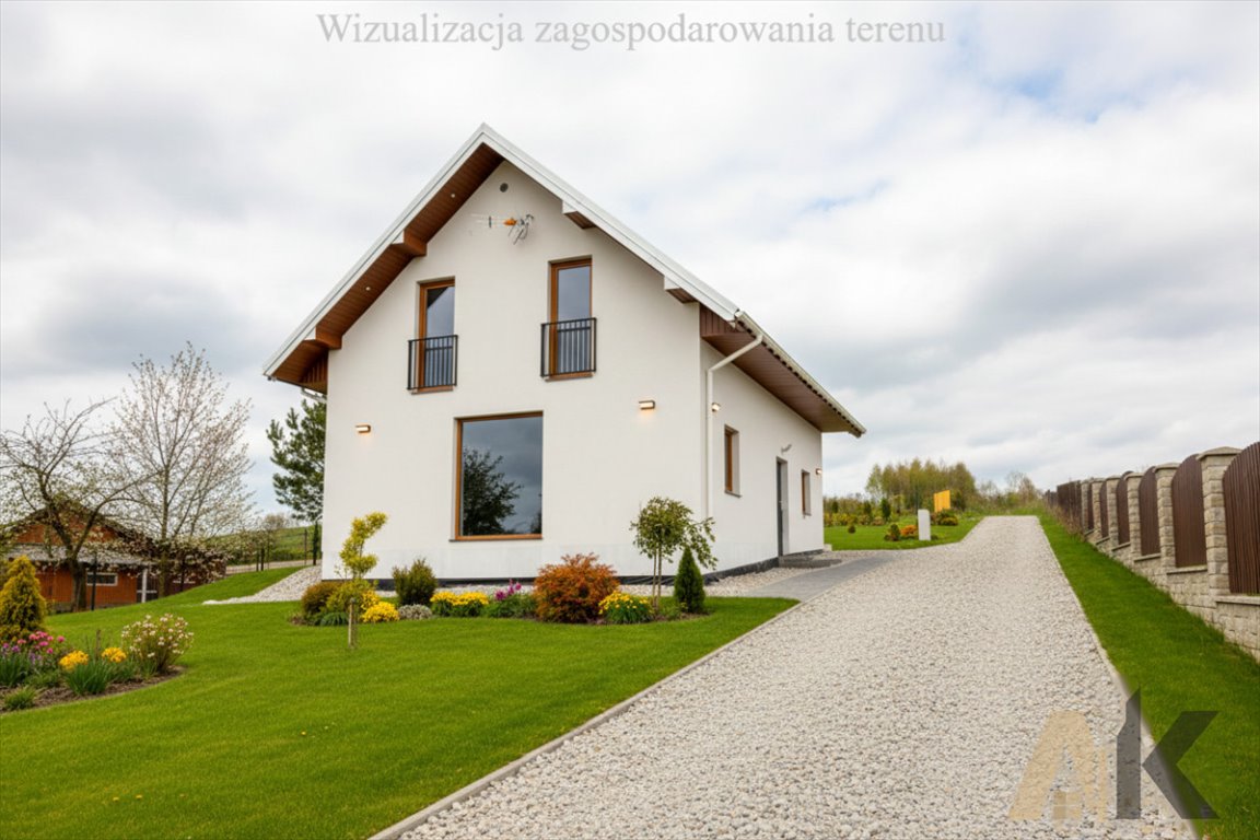 Dom w stanie deweloperskim z pięknym widokiem na góry Podegrodzie  111m2 Foto 1