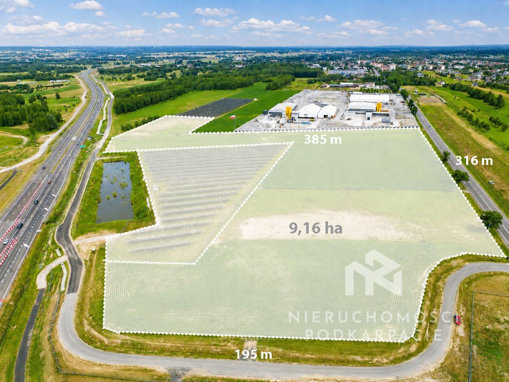 Polecam dużą działkę inwestycyjną 9,16 ha z farmą fotowoltaiczną Sokołów Małopolski  91 596m2 Foto 1