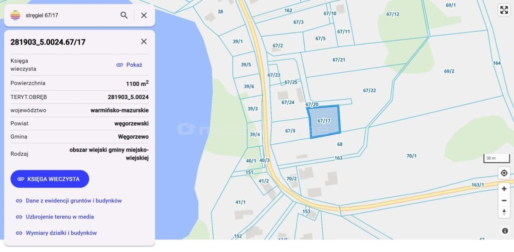 Działka budowlana na sprzedaż Stręgiel  1 010m2 Foto 1