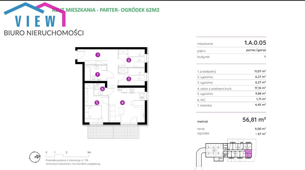 Mieszkanie trzypokojowe na sprzedaż Gdańsk, Orunia Górna, Borkowska  57m2 Foto 1