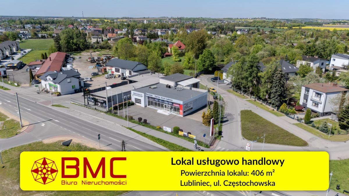 Nowoczesny obiekt komercyjny 406 m² z parkingiem, gotowy do działalności Lubliniec, Częstochowska  406m2 Foto 1