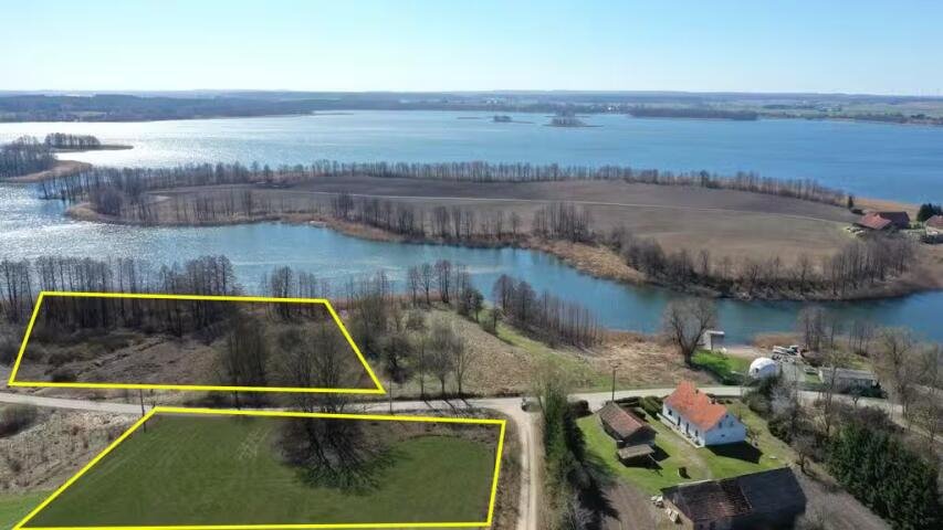 Działka z linią jeziora Gawlik Wielki, 5600 m², media Grądzkie  5 600m2 Foto 1