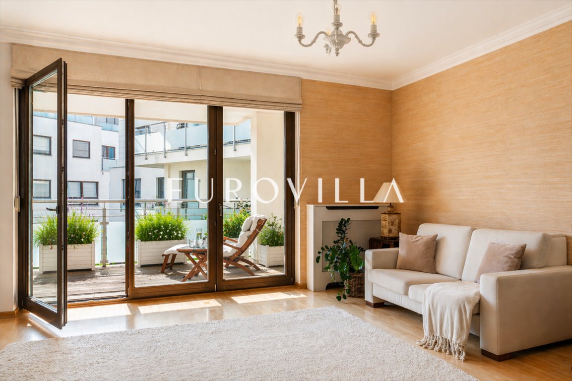 Przestronny 160 m² apartament z tarasem i widokiem na zieleń Warszawa, Wilanów, Sarmacka  160m2 Foto 1