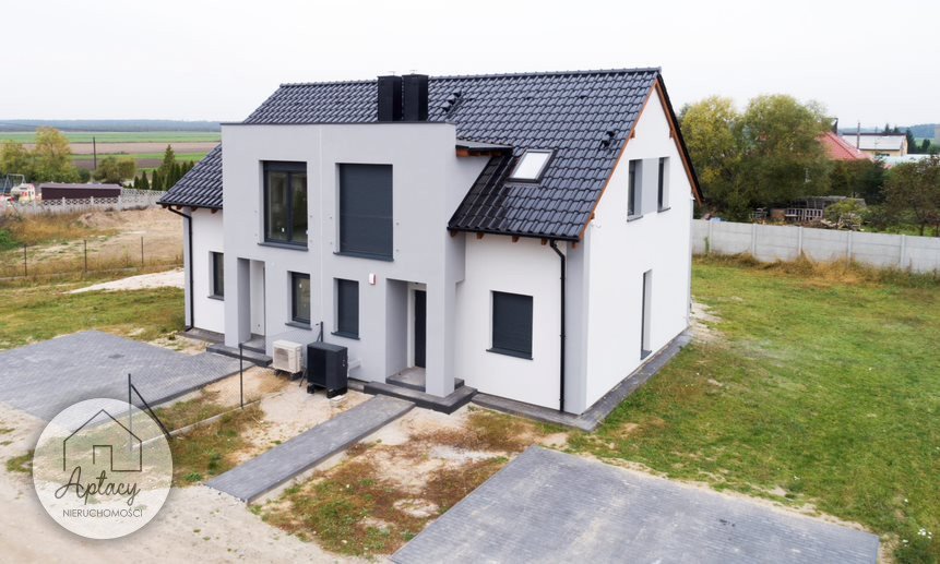 Nowoczesny dom 101 m2 z ogrzewaniem podłogowym i tarasem Luciny  101m2 Foto 1