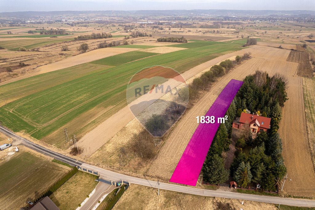 Działka budowlano-rolna 1838 m² z widokiem na Klasztor Kamedułów Liszki, Kaszowska  1 838m2 Foto 1