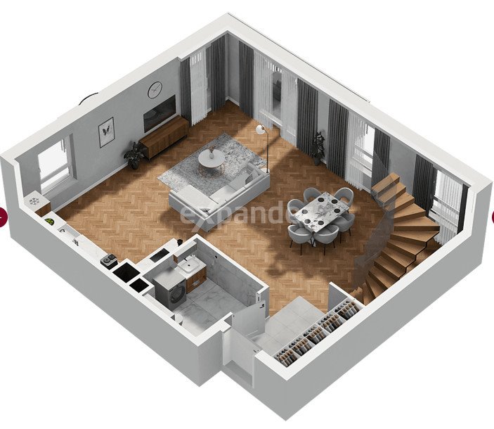 Mieszkanie trzypokojowe na sprzedaż Gdańsk, Platynowa  112m2 Foto 1