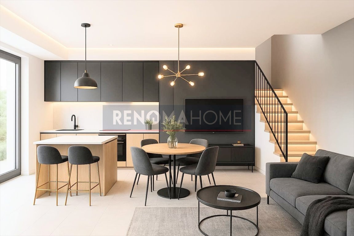 Nowoczesny dom bliźniak 94 m2 z ogrodem w Gniechowicach Gniechowice  95m2 Foto 1