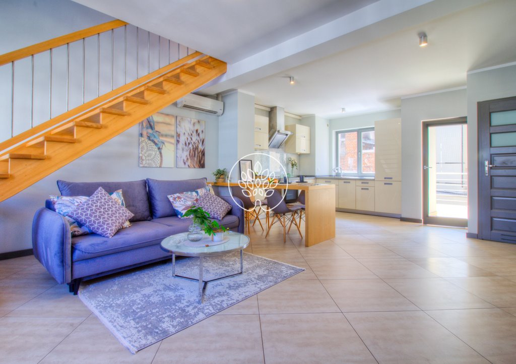 Przestronne 3-pokojowe dwupoziomowe mieszkanie z tarasem w sercu Torunia Toruń, Stare Miasto, Fosa Staromiejska  90m2 Foto 1