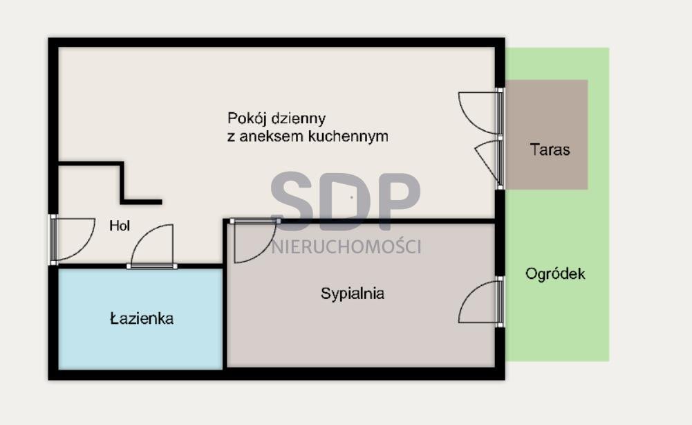 Mieszkanie dwupokojowe na sprzedaż Wrocław, Stare Miasto, Stare Miasto, Kępa Mieszczańska  41m2 Foto 2