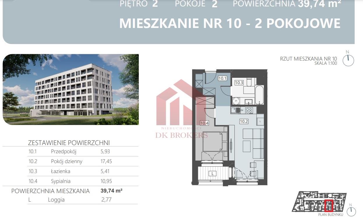 Mieszkanie dwupokojowe na sprzedaż Rzeszów, Pańska  40m2 Foto 2