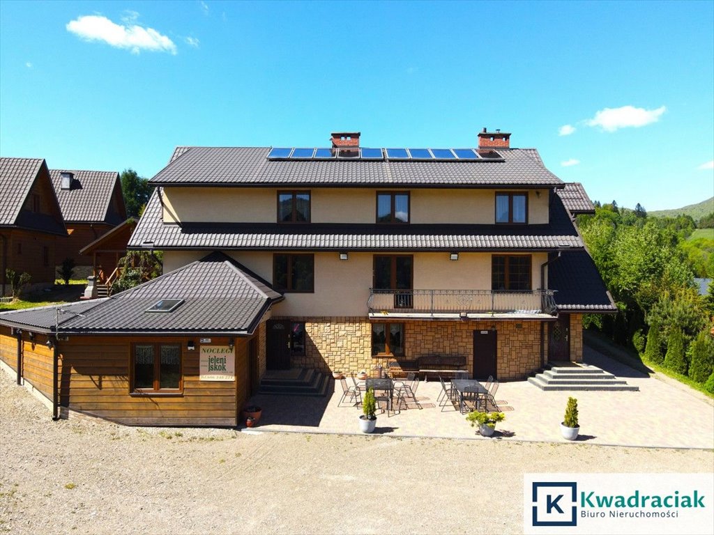 Pensjonat z domkami w Cisnej, 2200 m2, widoki! Cisna  2 200m2 Foto 1