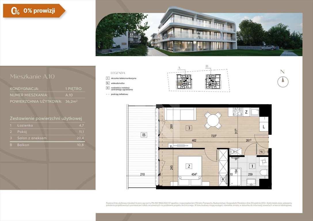 Mieszkanie dwupokojowe na sprzedaż Bydgoszcz, Czyżkówko  36m2 Foto 5